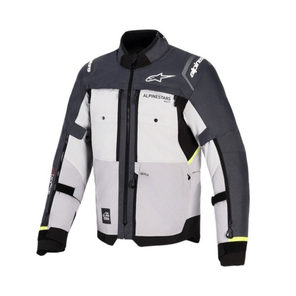 Alpinestars Cusco Drystar Jacket Gray Waterproof Moto Touring Rain Shell Size L